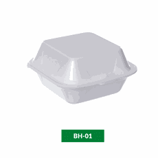 HF01 Hamburgueira Isopor 12,5x12,5x7,5 c/50 Fibraf... - PÉ DE MOLEQUE