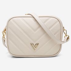 Bolsa Feminina Ana em Couro Legitimo OffWhite Vittal 