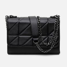 Bolsa Feminina Aline em Couro Legitimo Preta Vittal