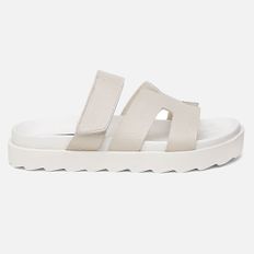 Sandalia Feminina Hera Vittal Flat em Couro Legitimo OffWhite