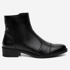 Bota Chelsea Feminina Vittal Sofia em Couro Legitimo Cano Curto e Zíper