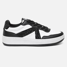 Tênis Feminino Casual Eloá Branco e Preto Vittal