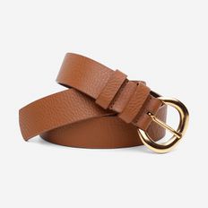 Cinto Feminino Vittal Gabi Couro Caramelo Fivela de Pino