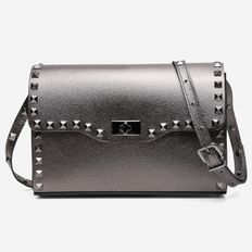 Bolsa Vittal Luxo em Couro Legitimo Onix Rico acabamento de Metais