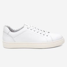 Tênis Casual Masculino Logan Branco em Couro Legitimo Vittal