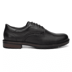 Sapatênis Masculino Oxford Couro Legítimo Preto 