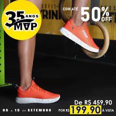 Tênis MVP Xtep Run - Orange