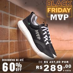 Tênis de Treino Preto Rx Fly - Black Snow