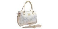 Bolsa Pasta Couro Legitimo Dourada Croco Oliver Mour