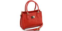 Bolsa Pasta Couro Legitimo Coral Croco Oliver Mour