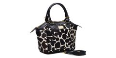 Bolsa Clássica Couro Legitimo Animal Print Girafa Oliver Mour