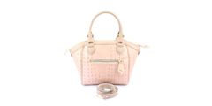 Bolsa Clássica Couro Legitimo Rosé Croco Oliver Mour