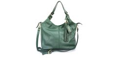 Bolsa Hobo Couro Legitimo Verde Oliver Mour