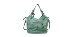 Bolsa Hobo Couro Legitimo Verde Oliver Mour + Porta Moedas