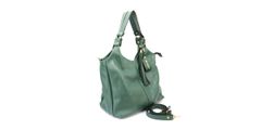 Bolsa Hobo Couro Legitimo Verde Oliver Mour + Porta Moedas