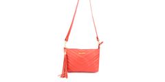 Bolsa Clucth Couro Legitimo Matelassê Coral Oliver Mour