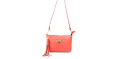 Bolsa Clucth Couro Legitimo Matelassê X Coral Oliver Mour