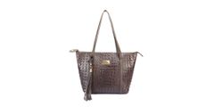 Bolsa Sacola Couro Croco Legitimo Café Oliver Mour