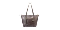 Bolsa Sacola Couro Croco Legitimo Café Oliver Mour