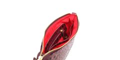 Bolsa Clucth Couro Legitimo Marsala Croco Oliver Mour