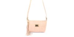 Bolsa Clucth Couro Legitimo Rose Croco Oliver Mour