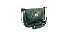 Bolsa Clucth Couro Legitimo Verde Croco Oliver Mour