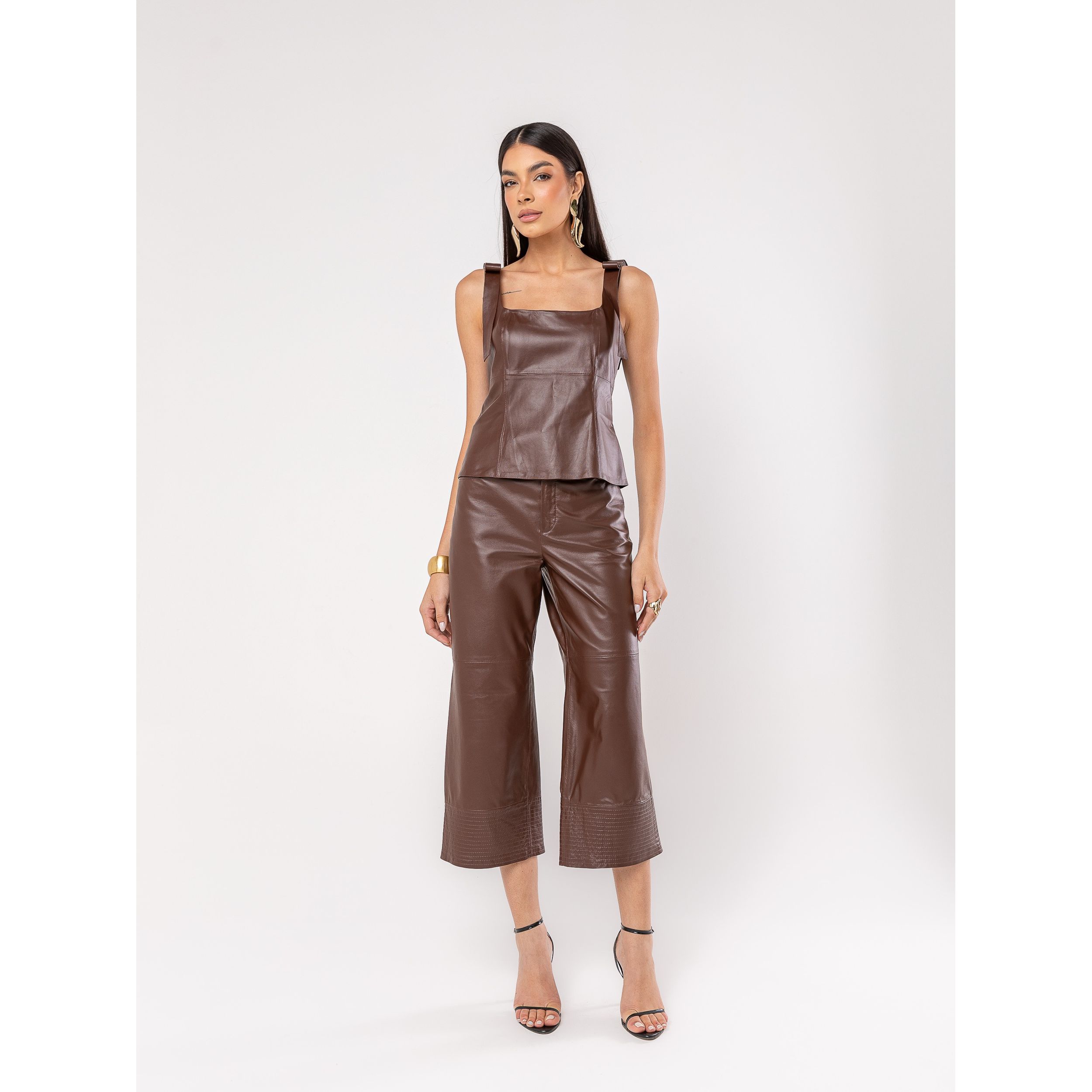 Calça Pantacourt Barra Matelassê 