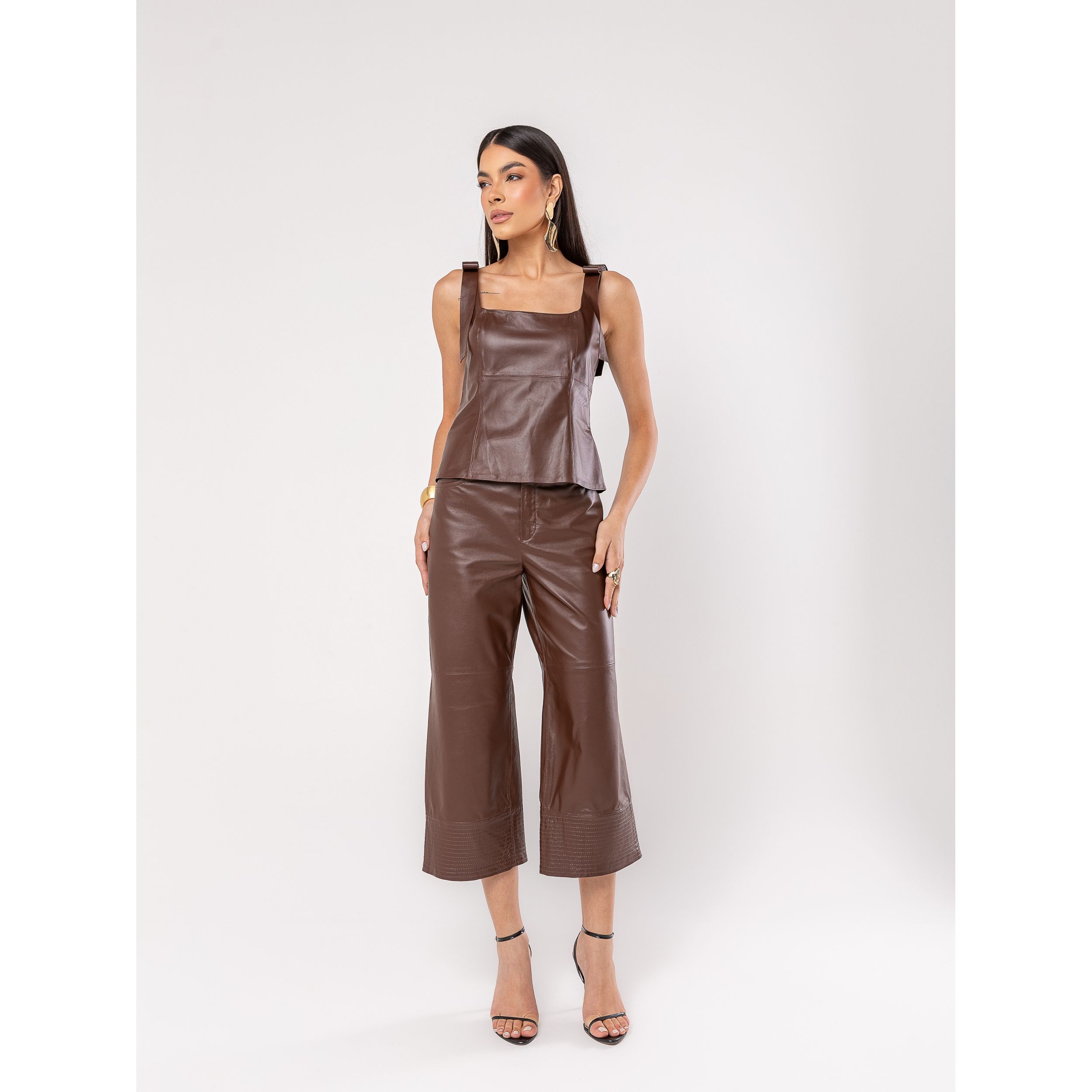 Calça Pantacourt Barra Matelassê 