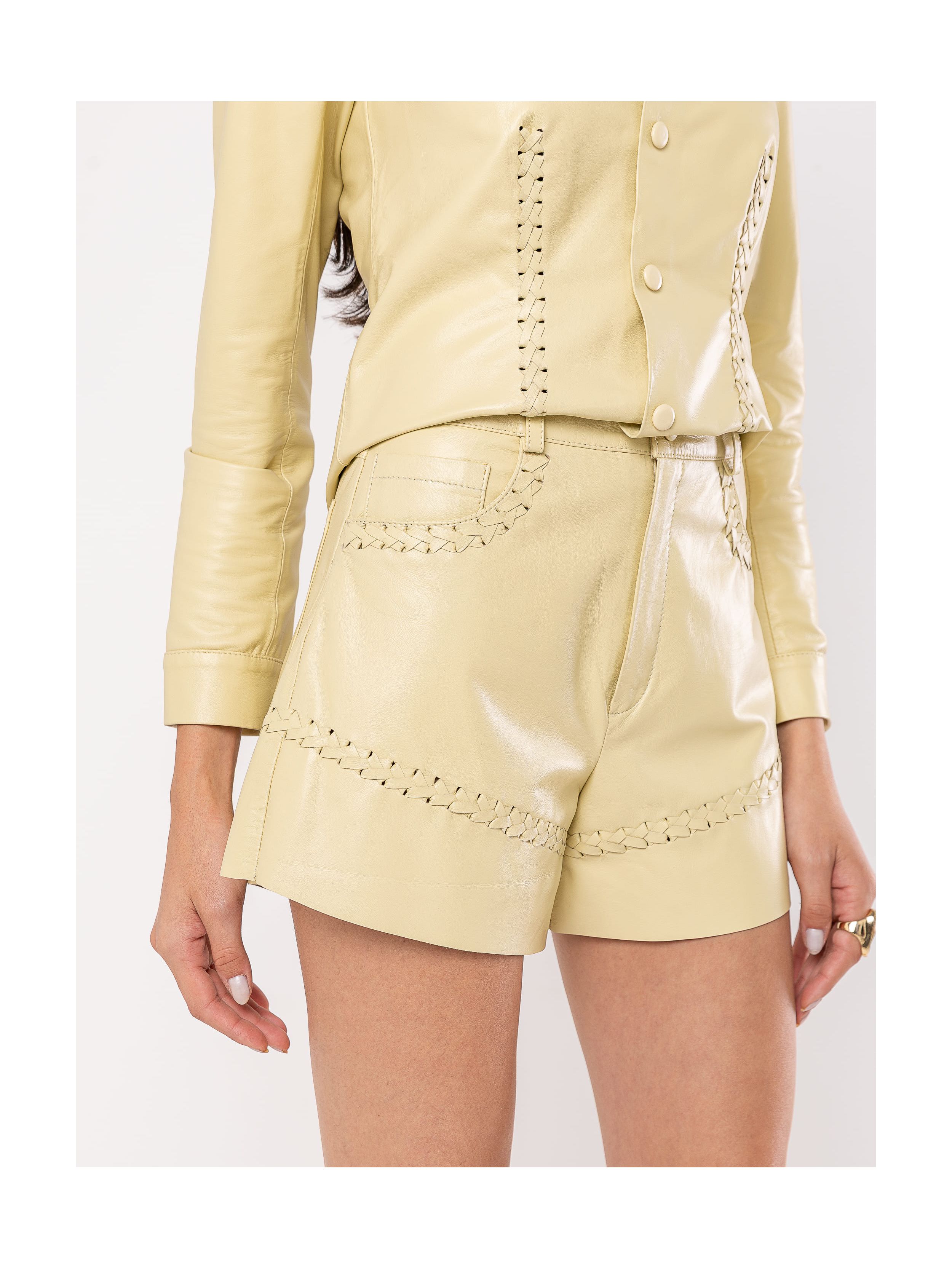 Shorts 5 Pockets Trançado - NUAH COUROS