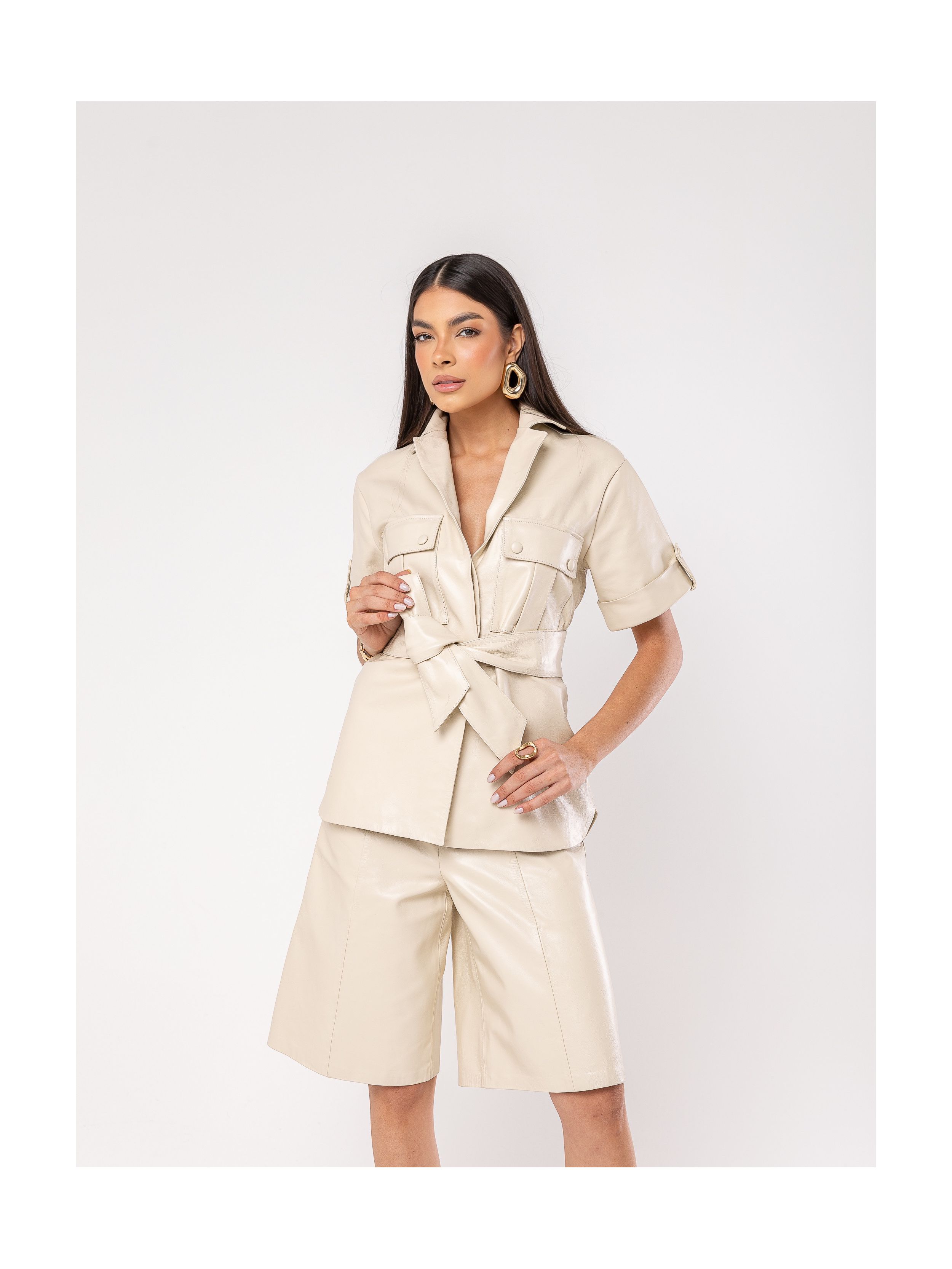 Parka Verão Manga Curta - NUAH COUROS