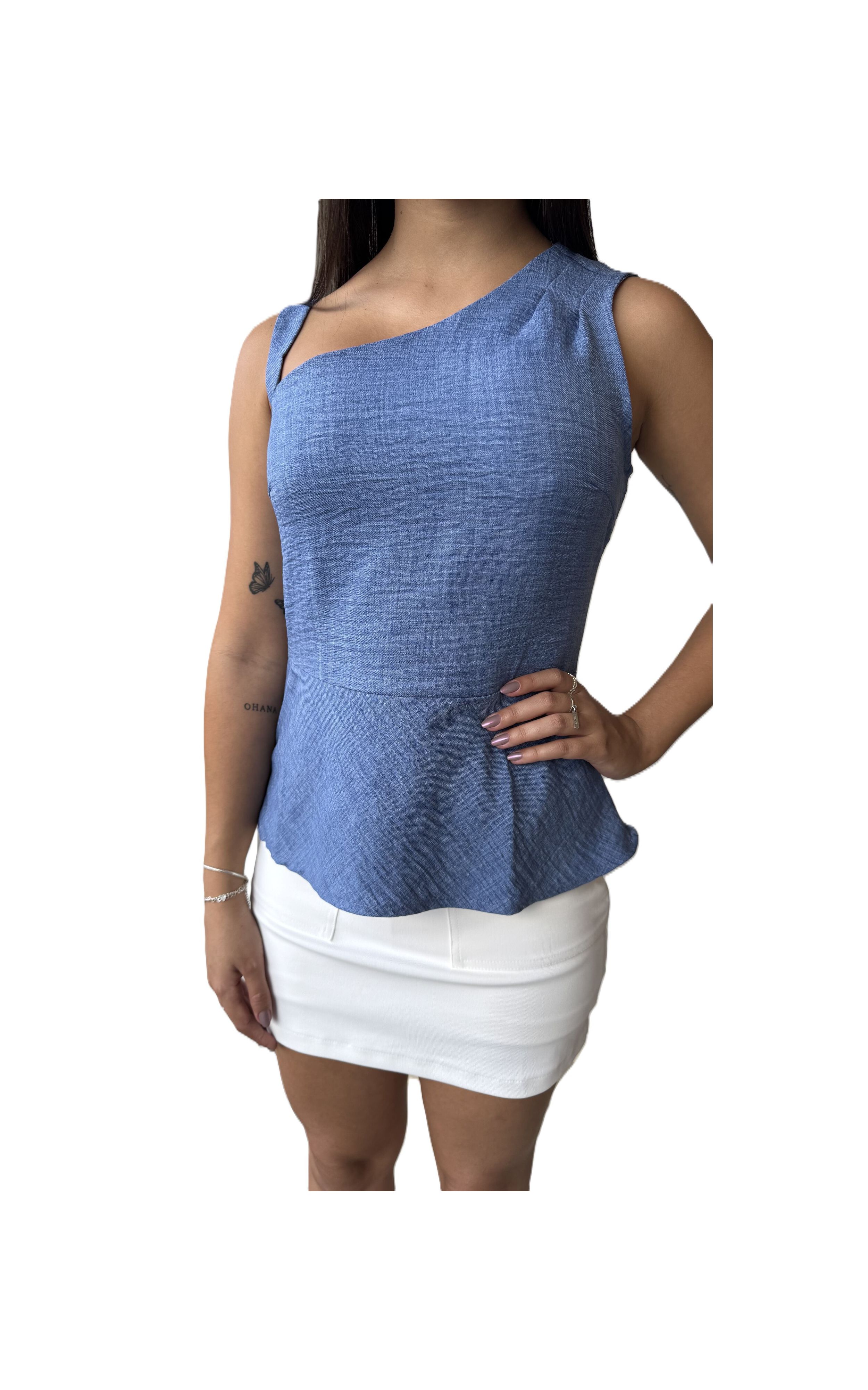 BLUSA AZUL GIOVANA MODAS - GIOVANA MODAS