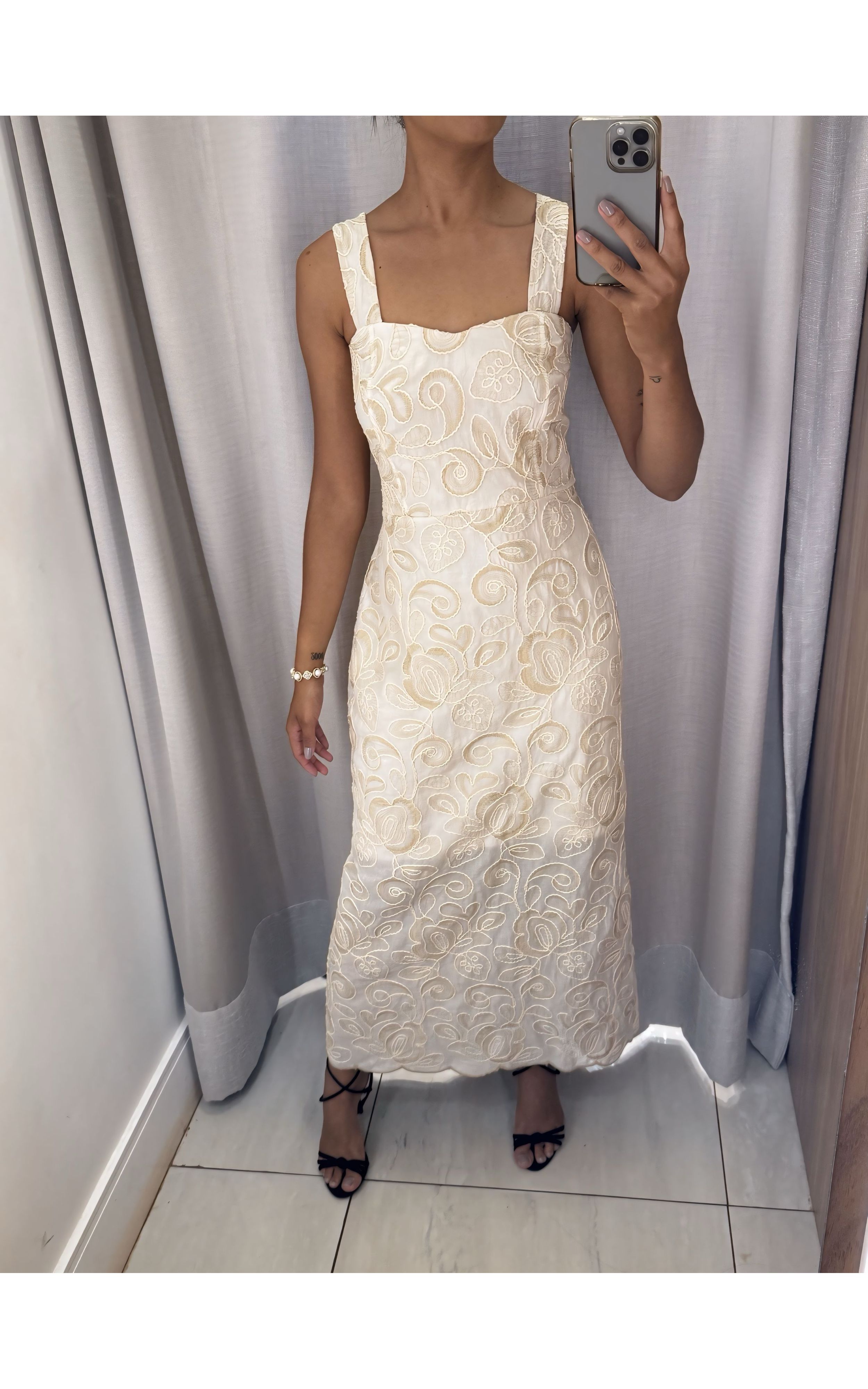 VESTIDO LAISE BORDADO 4988V QUERIDA - GIOVANA MODAS