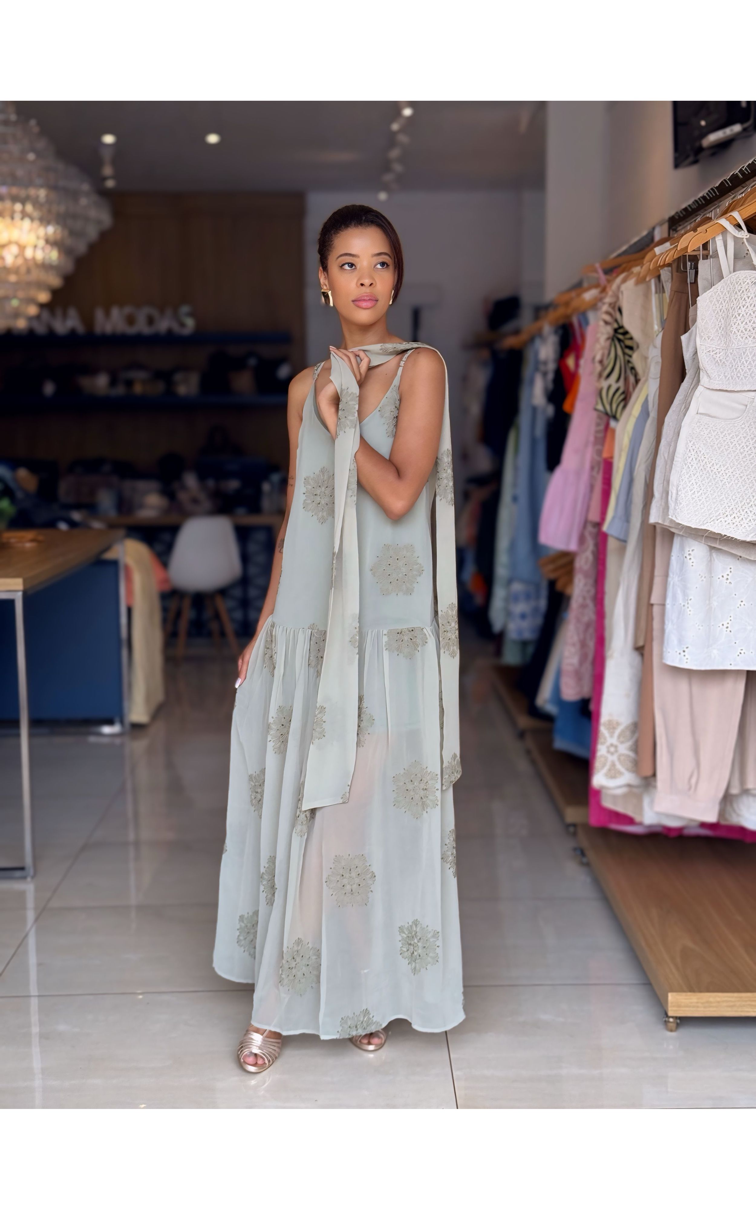 VESTIDO GEORGIA 23280 MISS MANU VERDE - GIOVANA MODAS