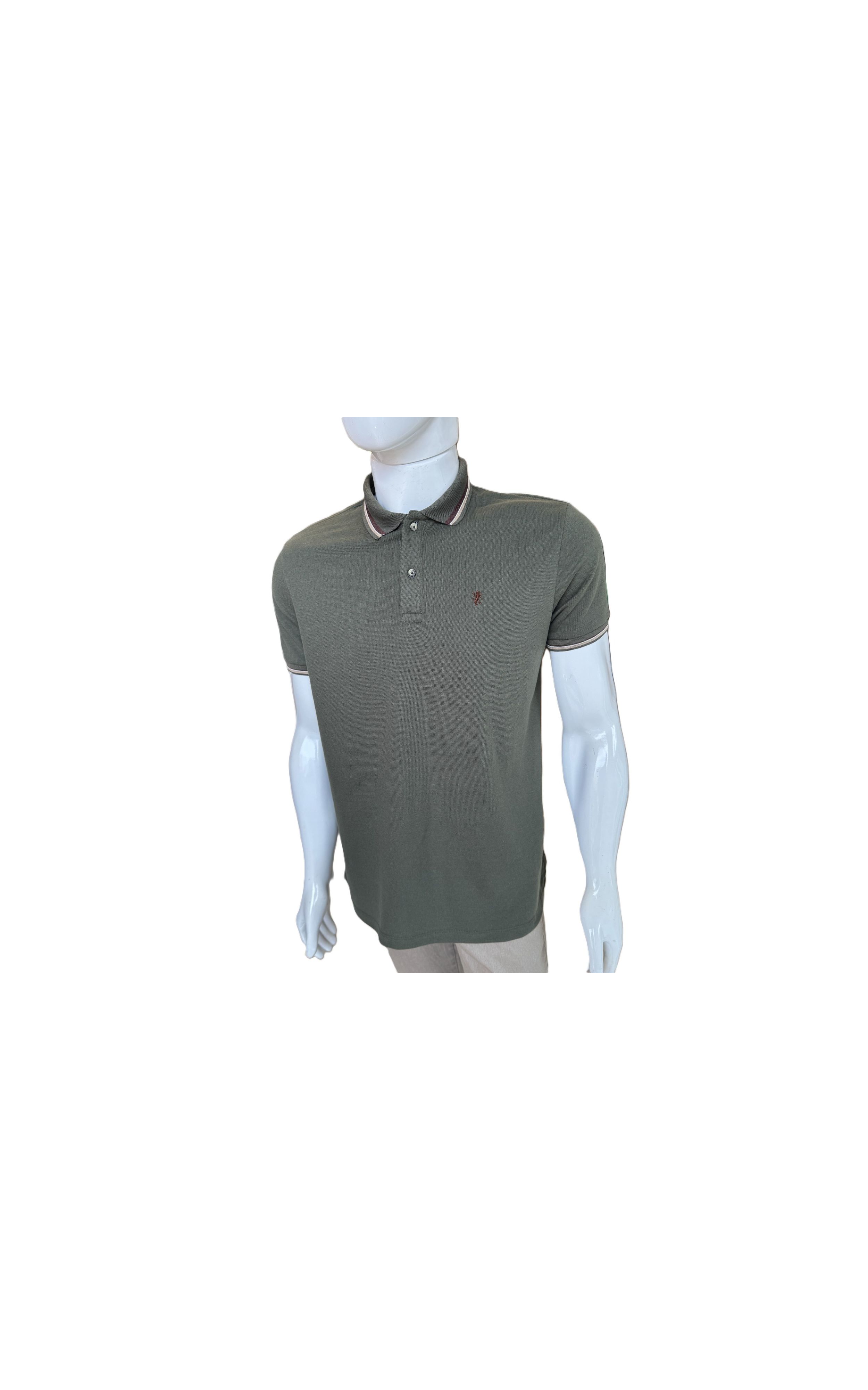 CAMISA POLO 010473128 PACO VERDE MILITAR - GIOVANA MODAS