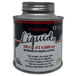 FITA ISOLANTE LIQUIDA PRETA 200 ML - 8D1 - ABRASSIL