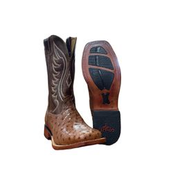 BOTA GOYAZES AVESTRUZ CARAMELO - 231505AC - 488 - ACANÃ
