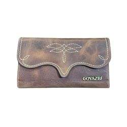 CARTEIRA GOYAZES EM COURO DALLAS TERRA - C2513 - 1... - ACANÃ