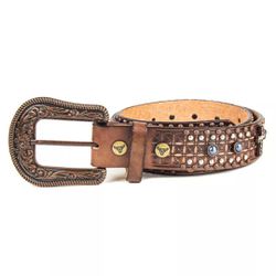 CINTO PAUL WESTERN CRUZ STRASS E REBITE REF: 427 -... - ACANÃ