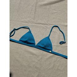 Top Fixo Azul Texturizado - Ácquana