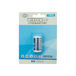BATERIA 3V LITHIUM CR 123 ACTON - 01253 - Acretec Distribuidora 