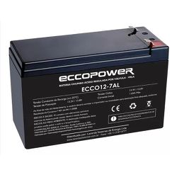 BATERIA 12V 7AH COMPACT ALARME ECCOPOWER - 10356 - Acretec Distribuidora 