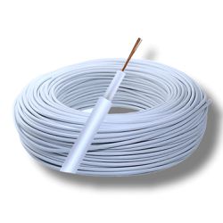 CABO ALTA TENSAO 5MM 22AWG BRANCO 100 METROS - 010... - Acretec Distribuidora 