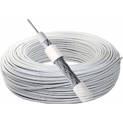 CABO COAXIAL SERIAL RG6 75OHM 60% BRANCA 100 METRO... - Acretec Distribuidora 