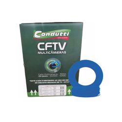 CABO MULTICAMERAS 4P (P/USO CFTV) AZ (PREMIUM) CON... - Acretec Distribuidora 