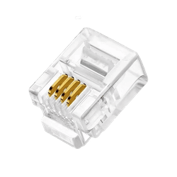 CONECTOR MACHO RJ11 6X4 - 10501 - Acretec Distribuidora 