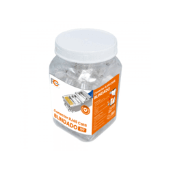 CONECTOR MACHO RJ45 CAT6 BLINDADO PCT 100 UND - 10... - Acretec Distribuidora 