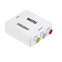 CONVERSOR VGA PARA RCA BRANCO SWTEC - 01323 - Acretec Distribuidora 