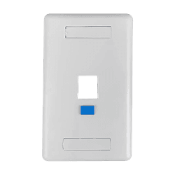 ESPELHO 4X2 P JACK RJ45 1 FURO BRANCO - 01138 - Acretec Distribuidora 