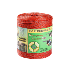 FIO ELETROPLASTICO LARANJA 500M ZEBU - 10459 - Acretec Distribuidora 