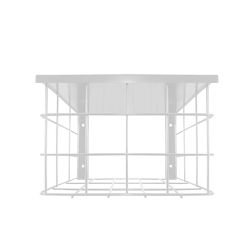 GRADE PROTETORA QUADRADA BRANCA COBERTURA - 01258 - Acretec Distribuidora 